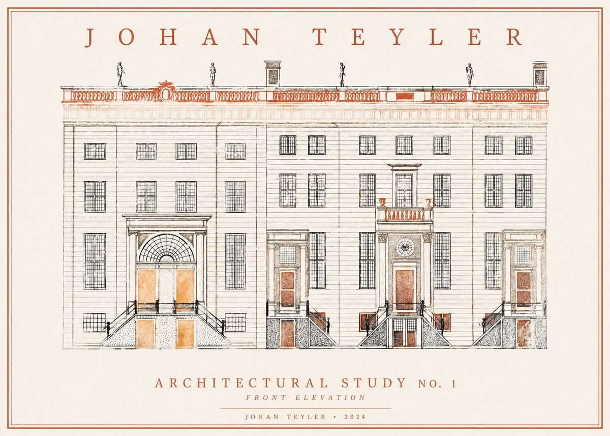 Johan Teyler Architectural Study VI No2 - Poszter