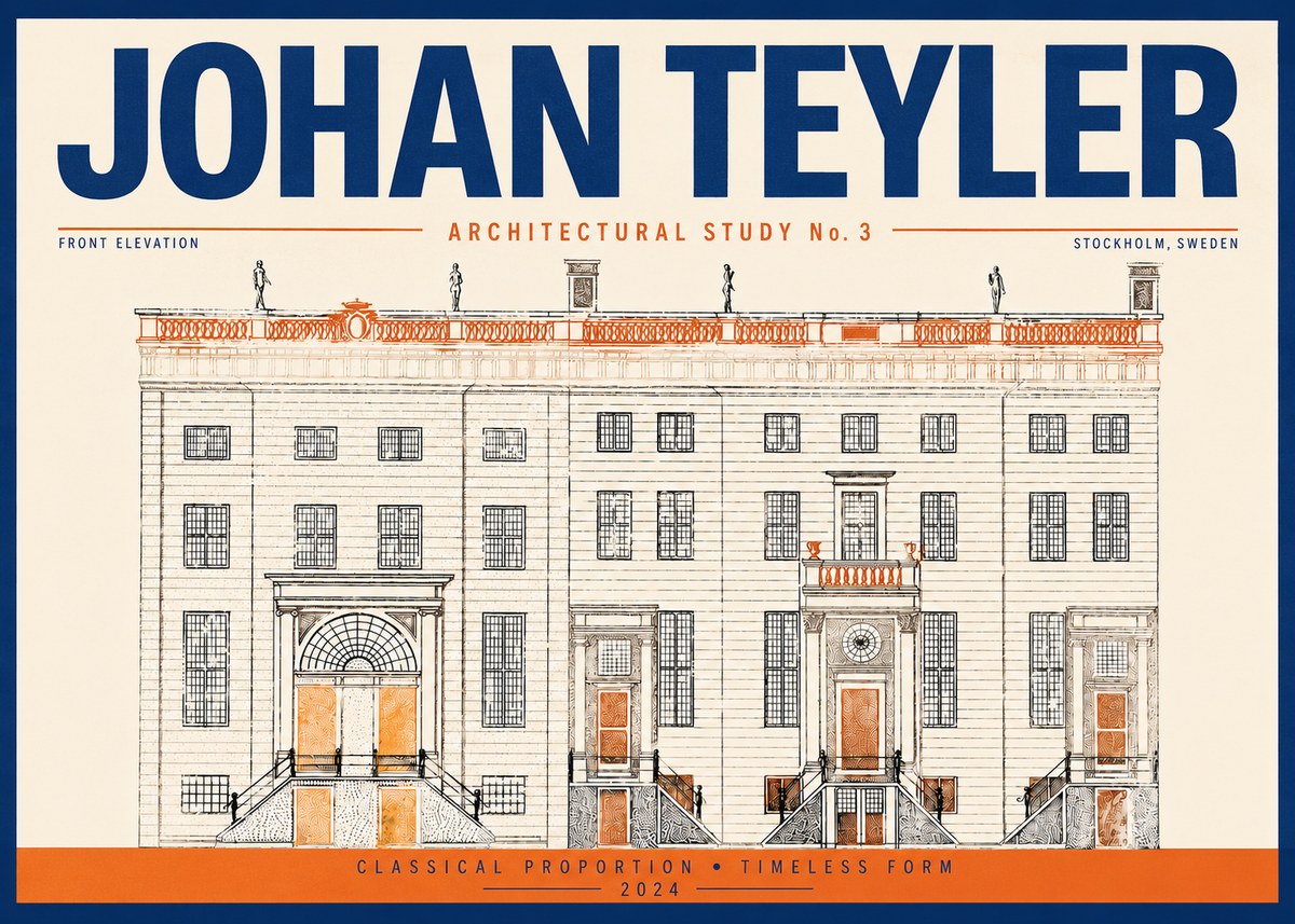 Johan Teyler Architectural Study VI No4 - Poszter