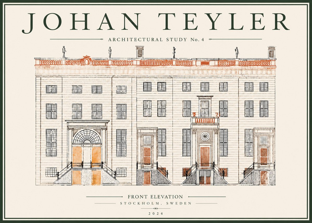 Johan Teyler Architectural Study VI No5 - Poszter