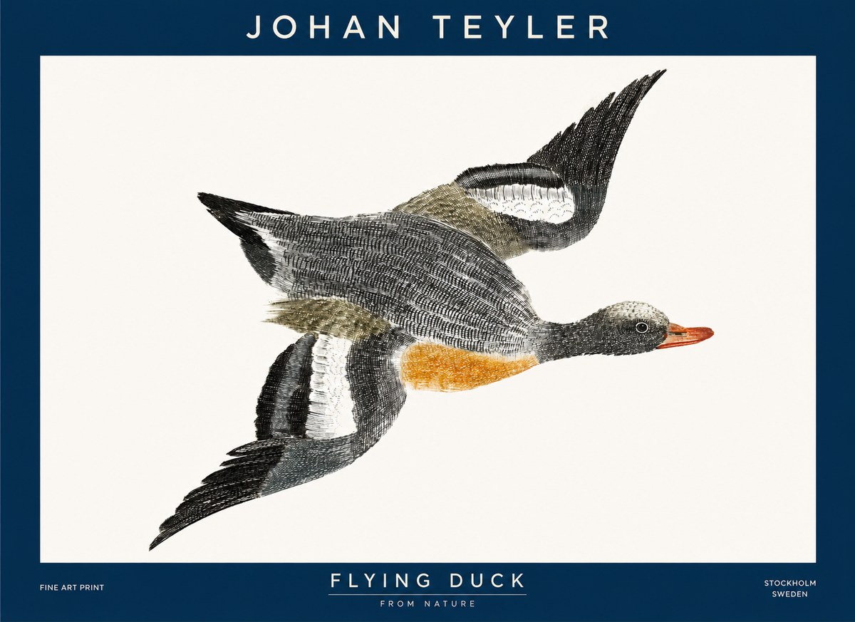 Johan Teyler Flying Duck No1 - Poszter