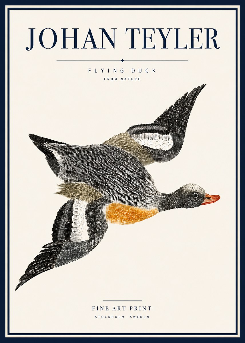 Johan Teyler Flying Duck No5 - Poszter
