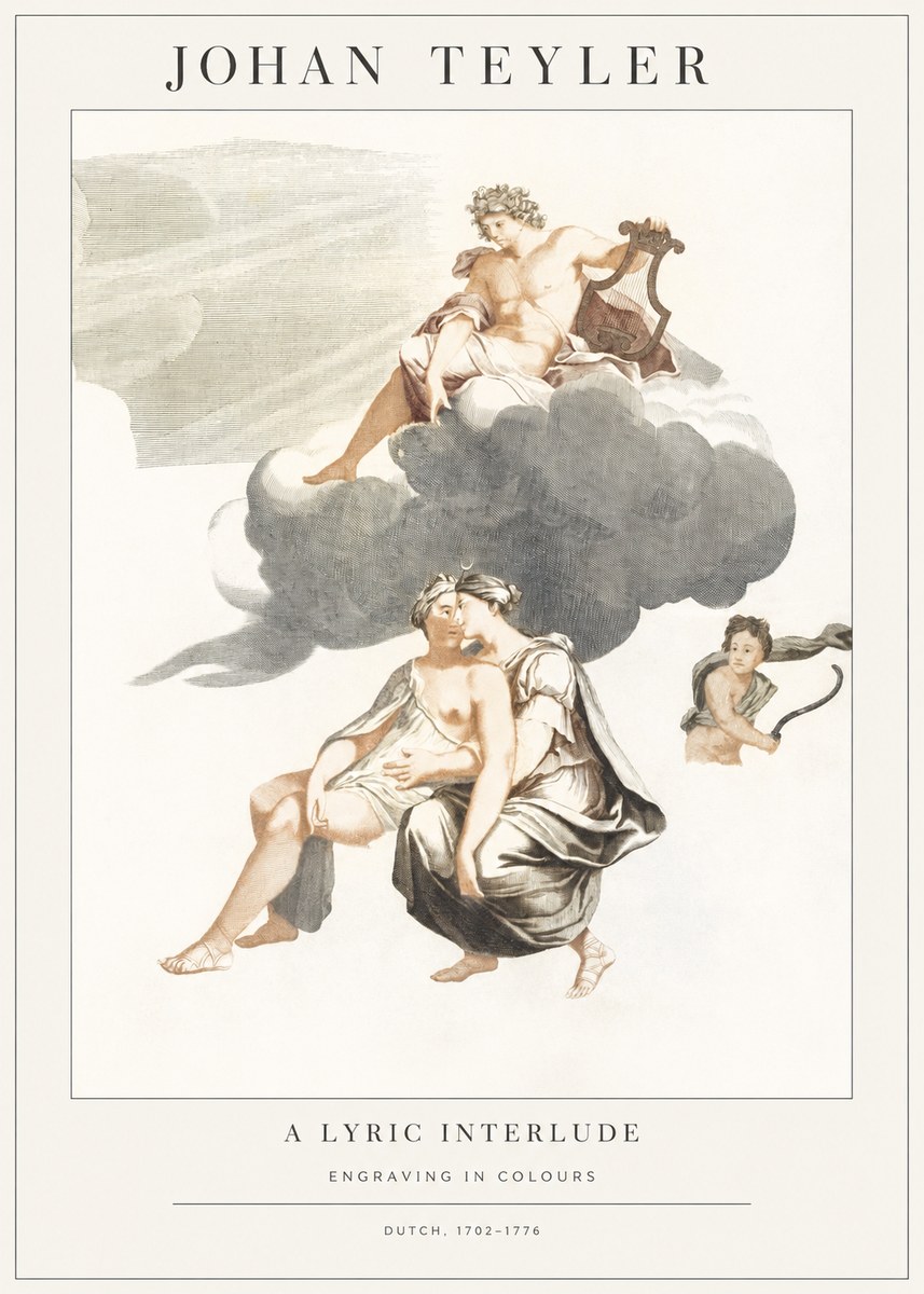 Johan Teyler Allegory of Music and Love No2 - Poszter