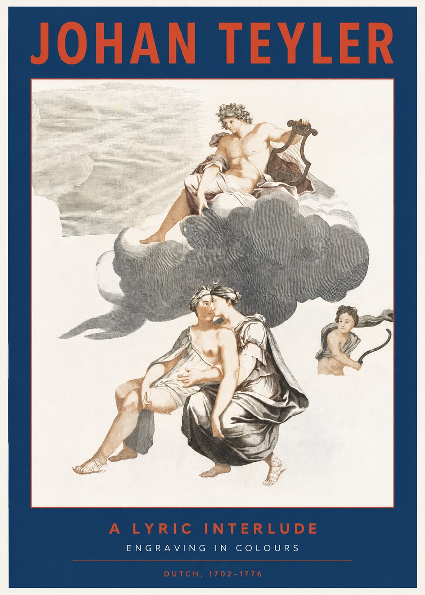 Johan Teyler Allegory of Music and Love No3 - Poszter