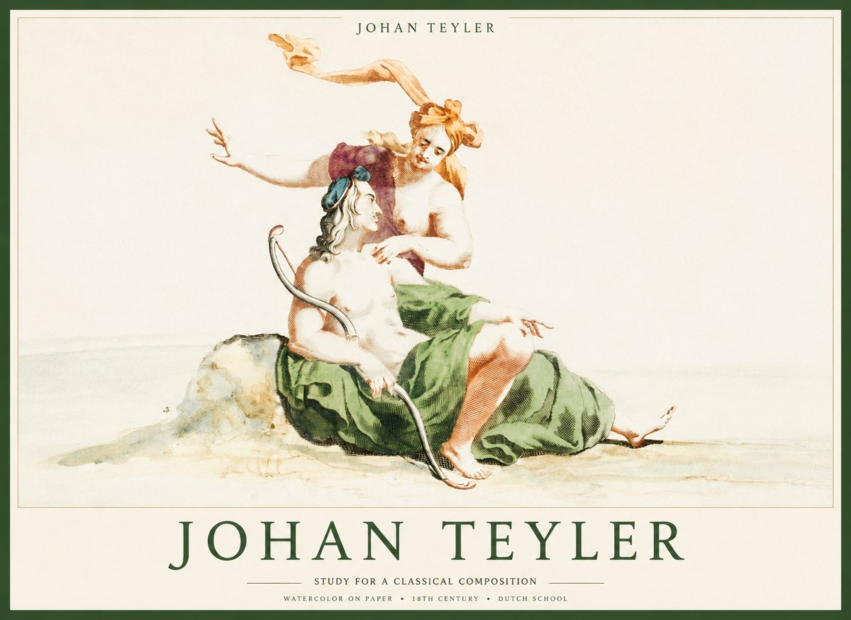 Johan Teyler Study for a Classical Composition No1 - Poszter