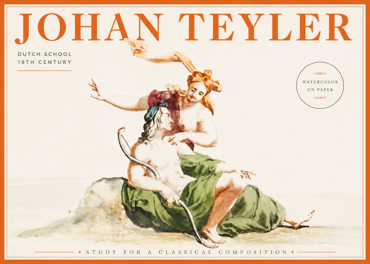 Johan Teyler Study for a Classical Composition No3 - Poszter