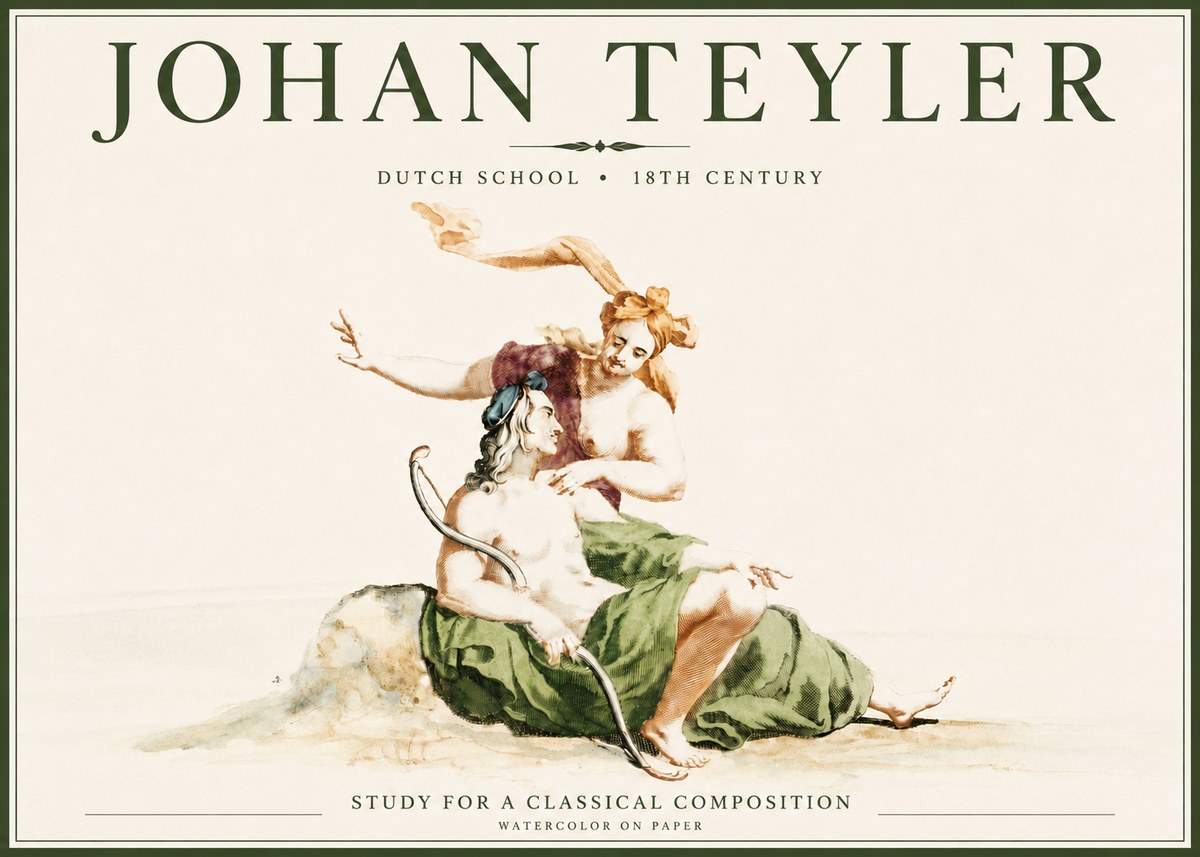Johan Teyler Study for a Classical Composition No4 - Poszter