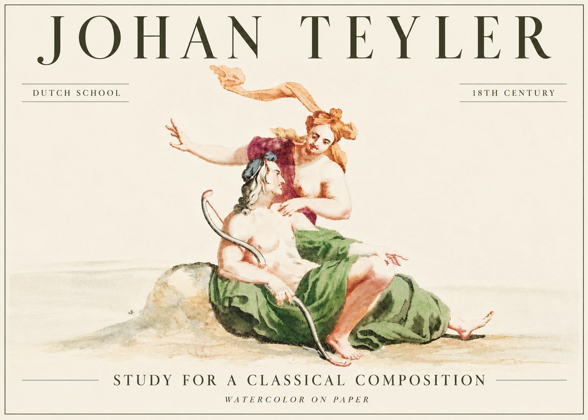 Johan Teyler Study for a Classical Composition No6 - Poszter