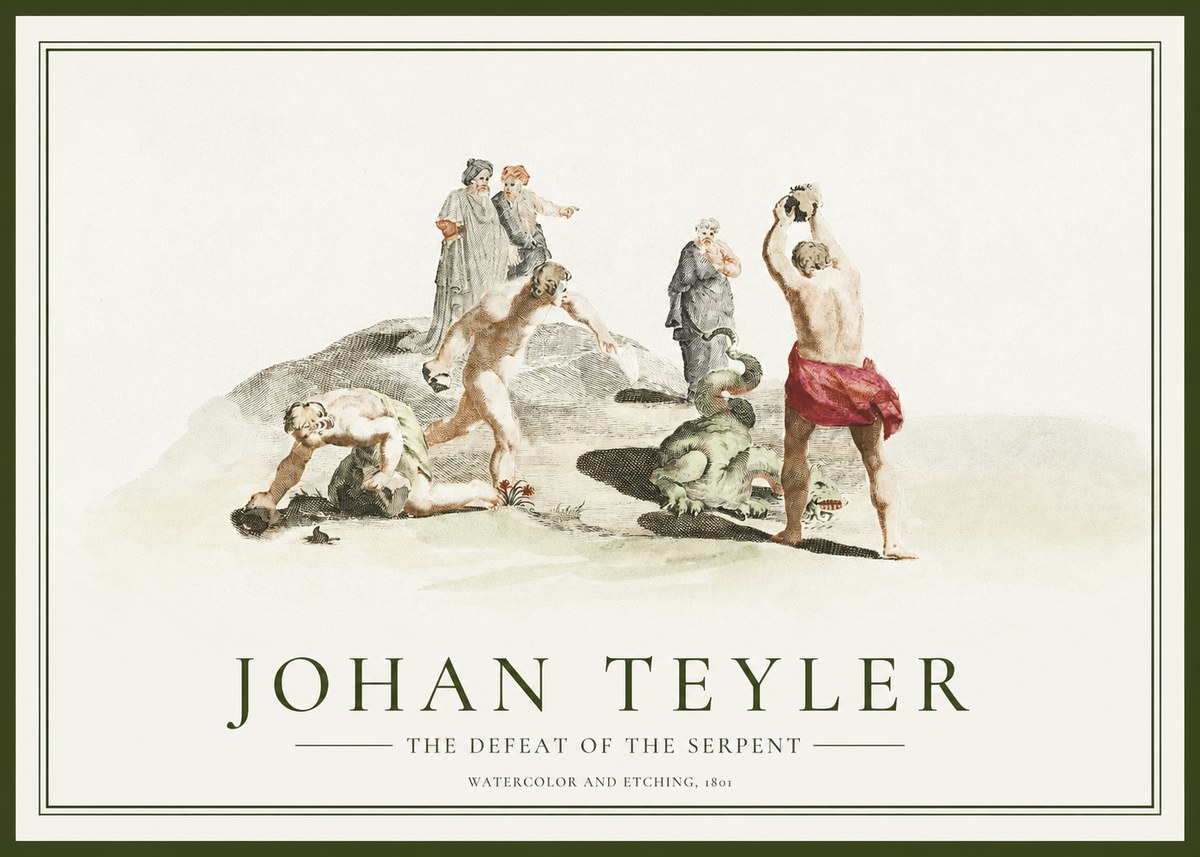 Johan Teyler Study of Ulysses and Polyphemus No2 - Poszter