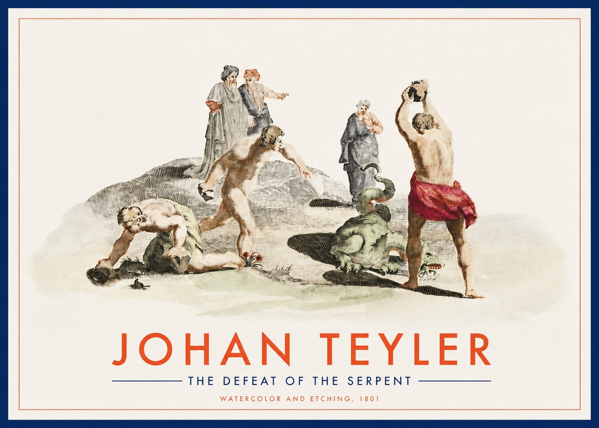 Johan Teyler Study of Ulysses and Polyphemus No3 - Poszter