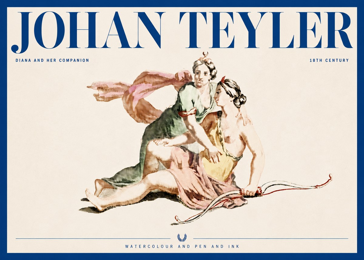 Johan Teyler Diana and Her Companion No4 - Poszter