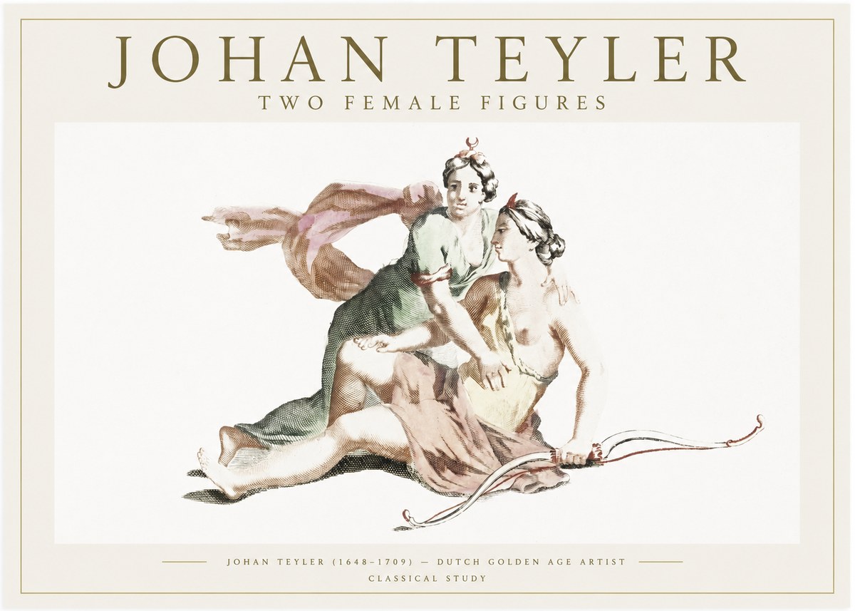 Johan Teyler Diana and Her Companion No6 - Poszter