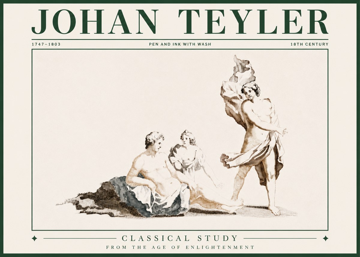 Johan Teyler Classical Study I No3 - Poszter