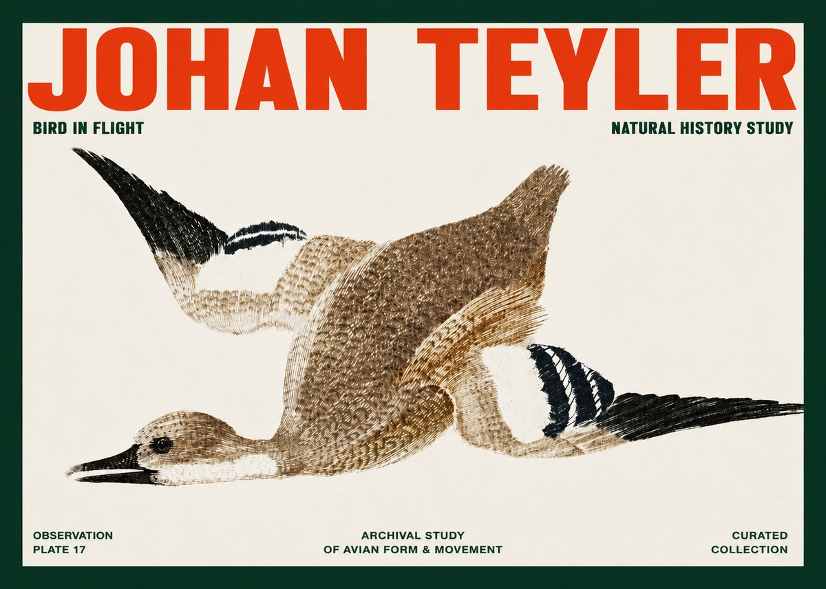 Johan Teyler Bird in Flight II No2 - Poszter