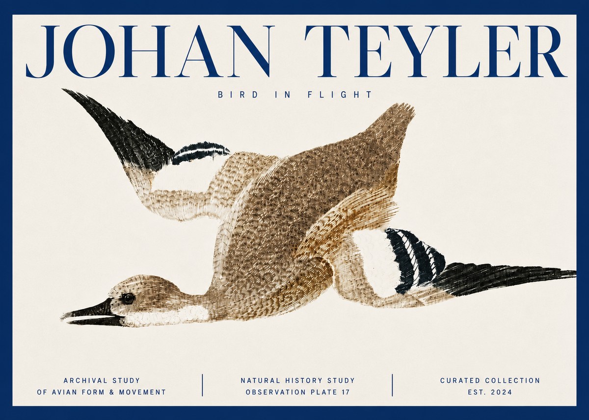 Johan Teyler Bird in Flight II No3 - Poszter