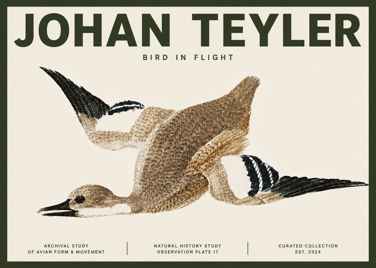 Johan Teyler Bird in Flight II No4 - Poszter