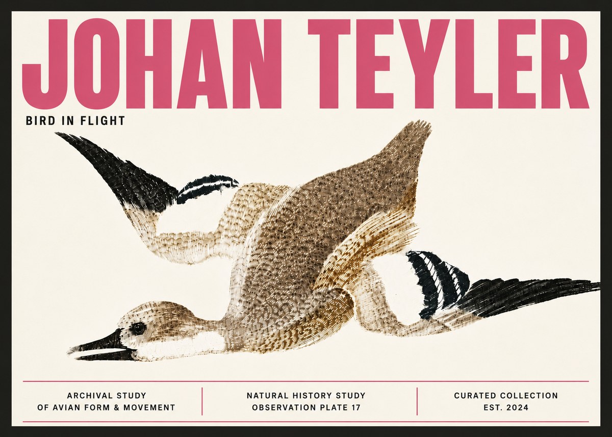 Johan Teyler Bird in Flight II No6 - Poszter