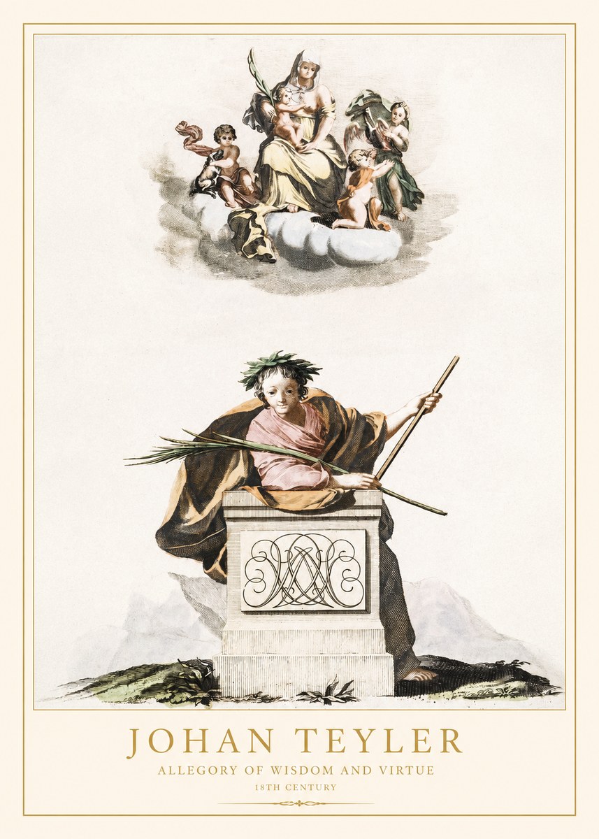 Johan Teyler Allegory of Wisdom and Virtue No1 - Poszter