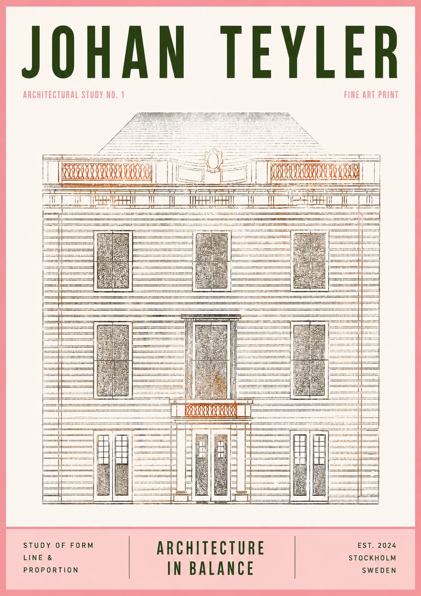 Johan Teyler Architectural Study No. 1 II No3 - Poszter