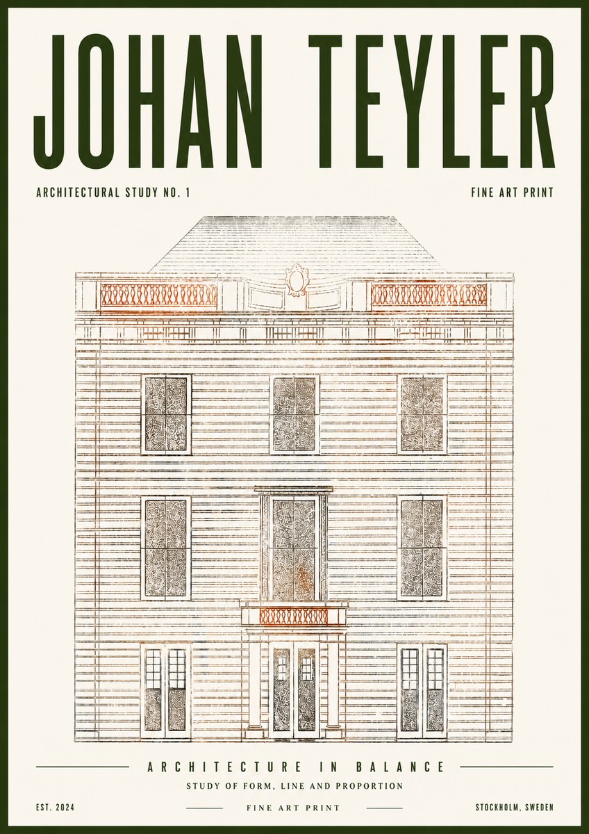Johan Teyler Architectural Study No. 1 II No5 - Poszter