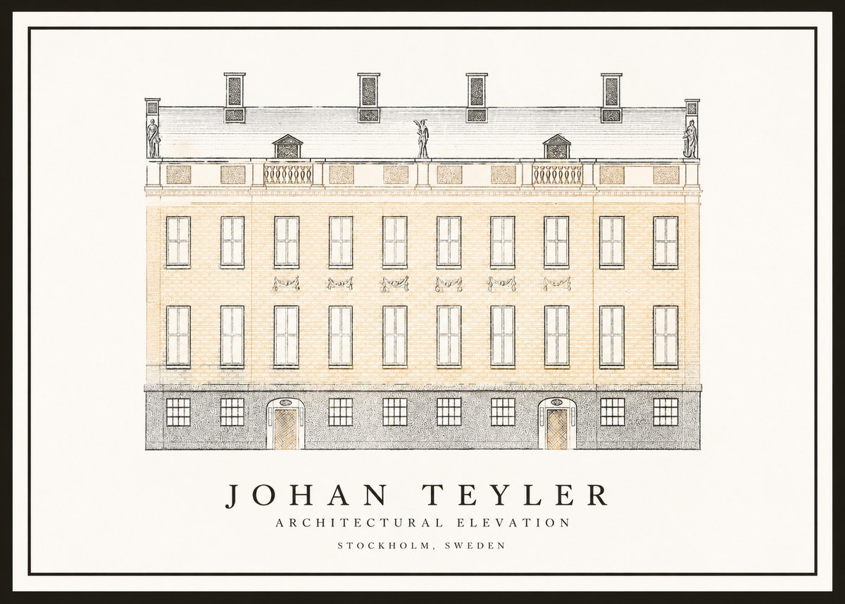 Johan Teyler Architectural Elevation No1 - Poszter