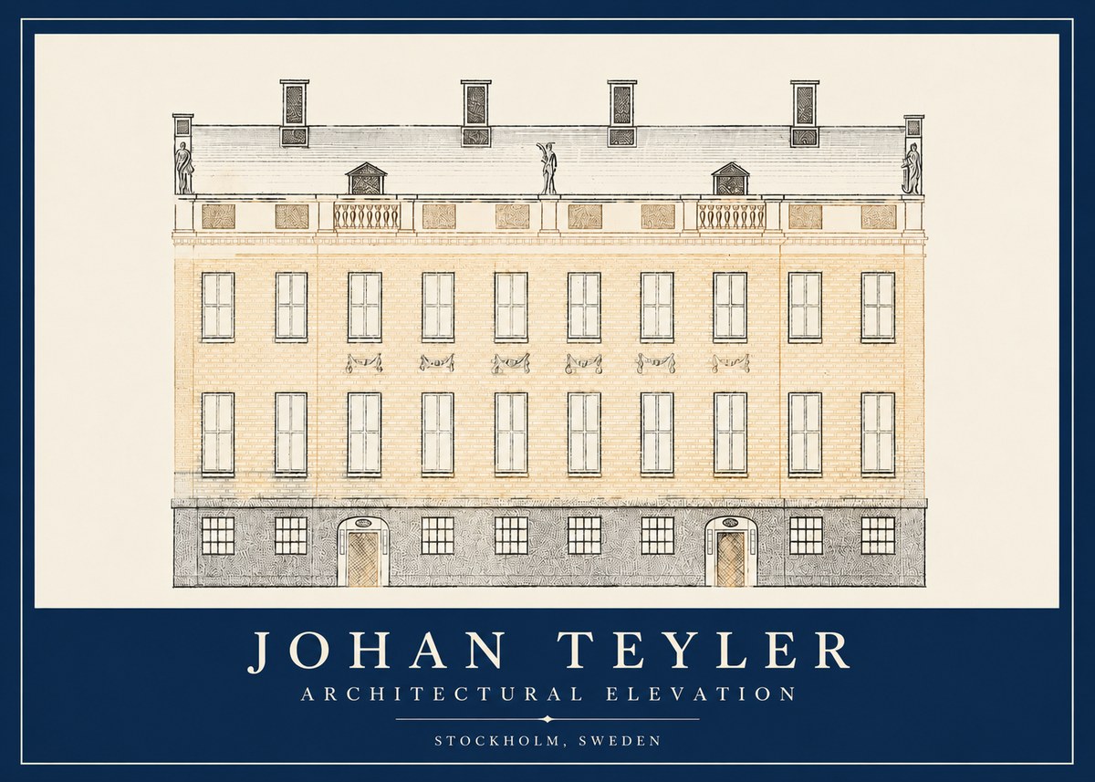Johan Teyler Architectural Elevation No2 - Poszter