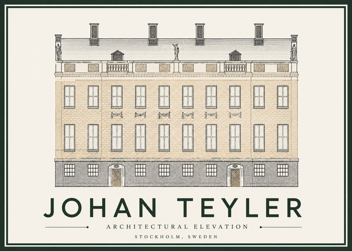 Johan Teyler Architectural Elevation No4 - Poszter