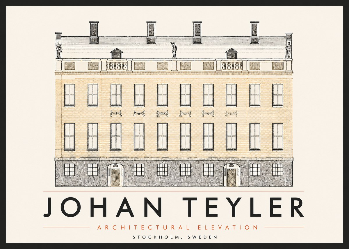 Johan Teyler Architectural Elevation No6 - Poszter