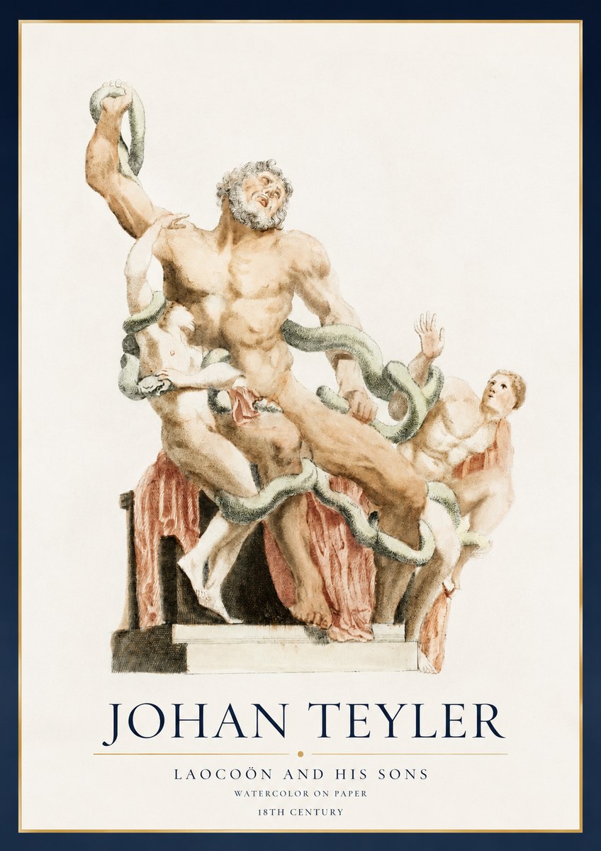 Johan Teyler The Laocoön Group No3 - Poszter