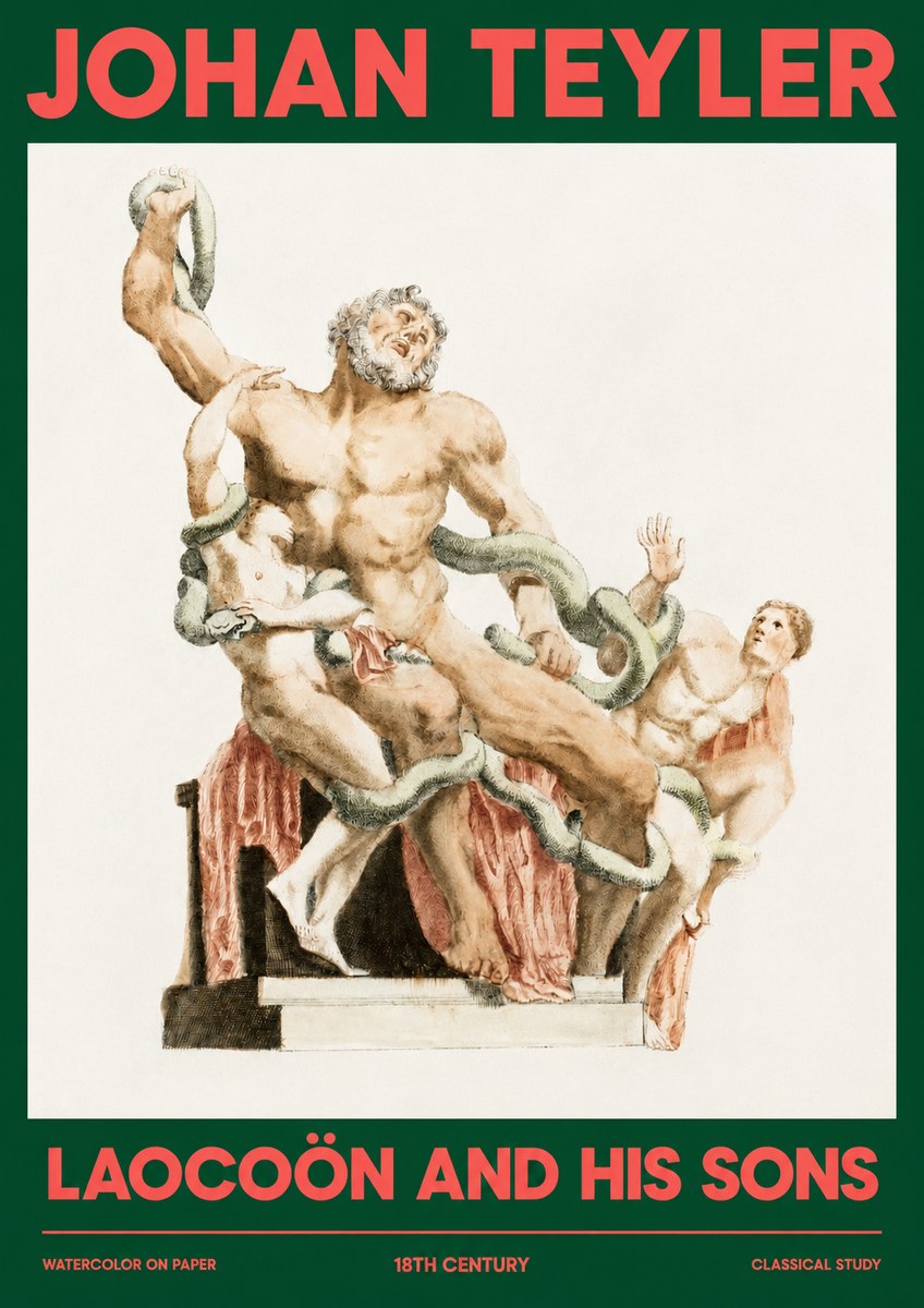 Johan Teyler The Laocoön Group No4 - Poszter