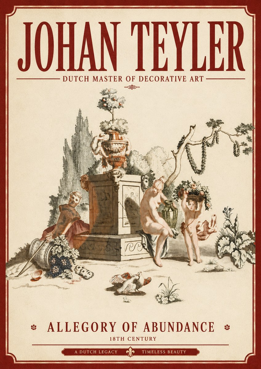 Johan Teyler Allegory of Abundance No3 - Poszter