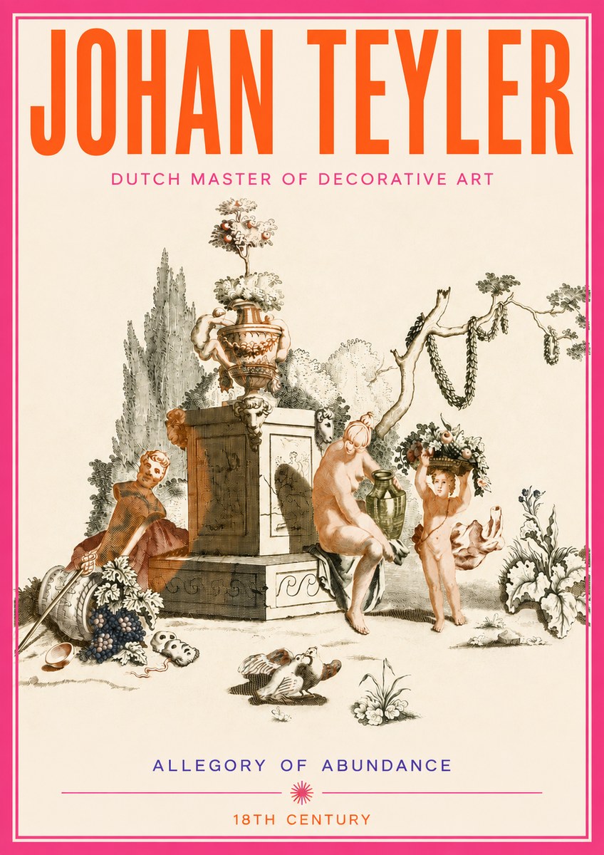 Johan Teyler Allegory of Abundance No4 - Poszter