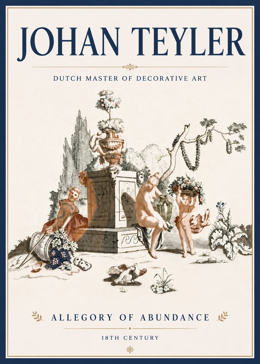 Johan Teyler Allegory of Abundance No5 - Poszter