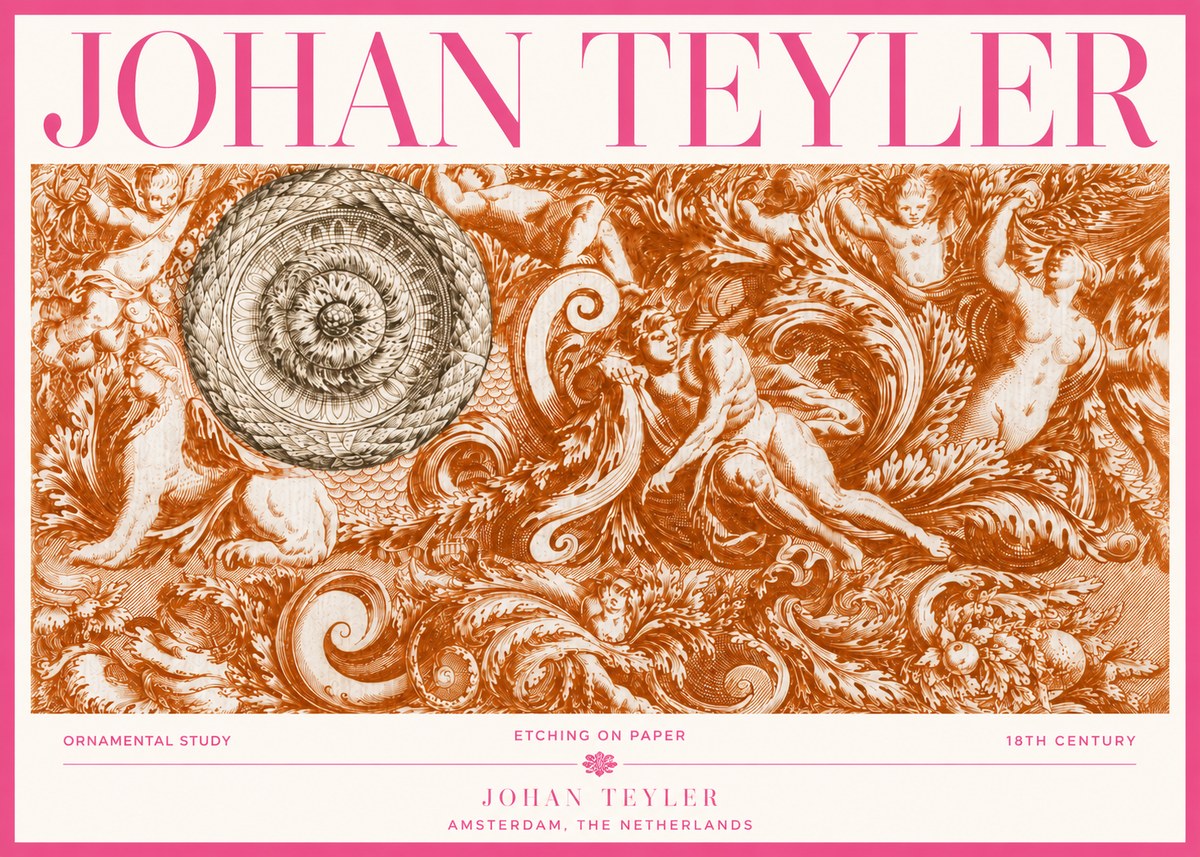 Johan Teyler Ornamental Study No3 - Poszter