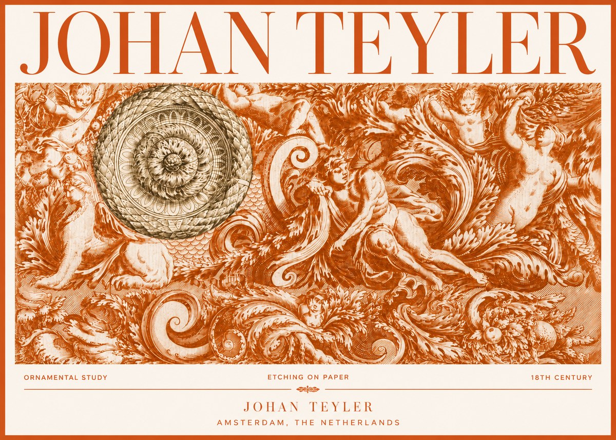 Johan Teyler Ornamental Study No4 - Poszter