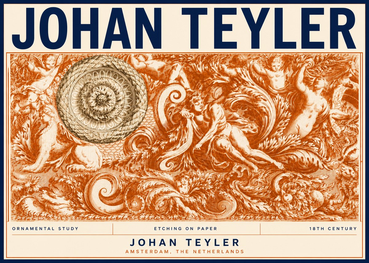 Johan Teyler Ornamental Study No5 - Poszter
