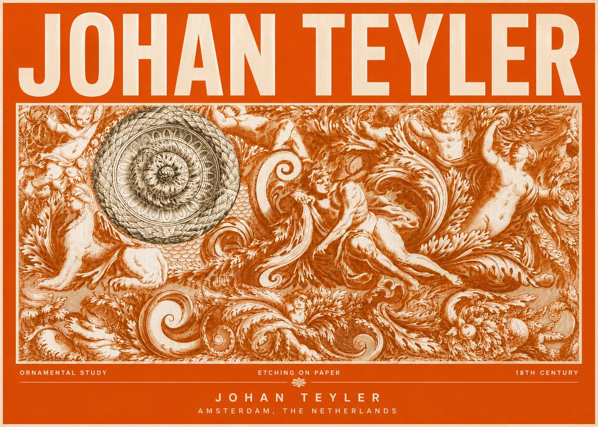 Johan Teyler Ornamental Study No6 - Poszter