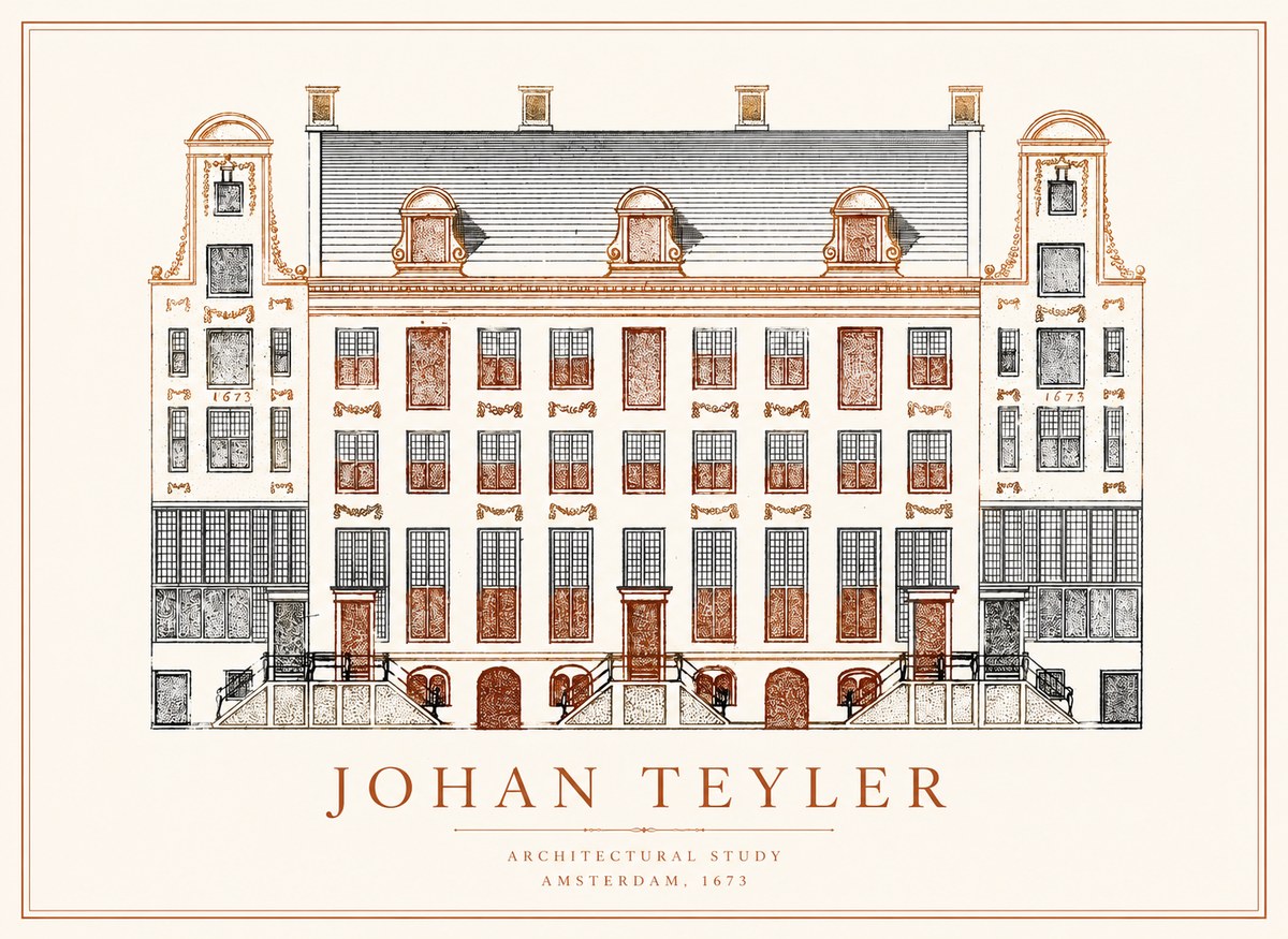 Johan Teyler Architectural Study VIII No1 - Poszter