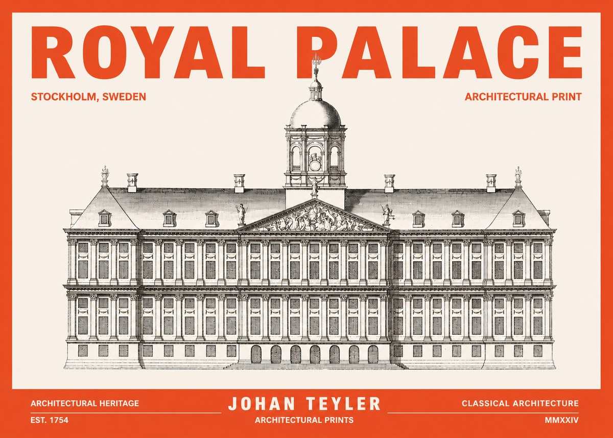 Johan Teyler Royal Palace No3 - Poszter