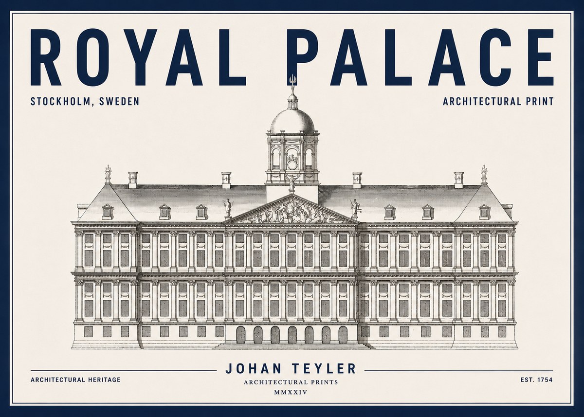 Johan Teyler Royal Palace No4 - Poszter