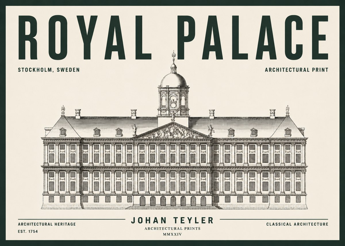 Johan Teyler Royal Palace No5 - Poszter