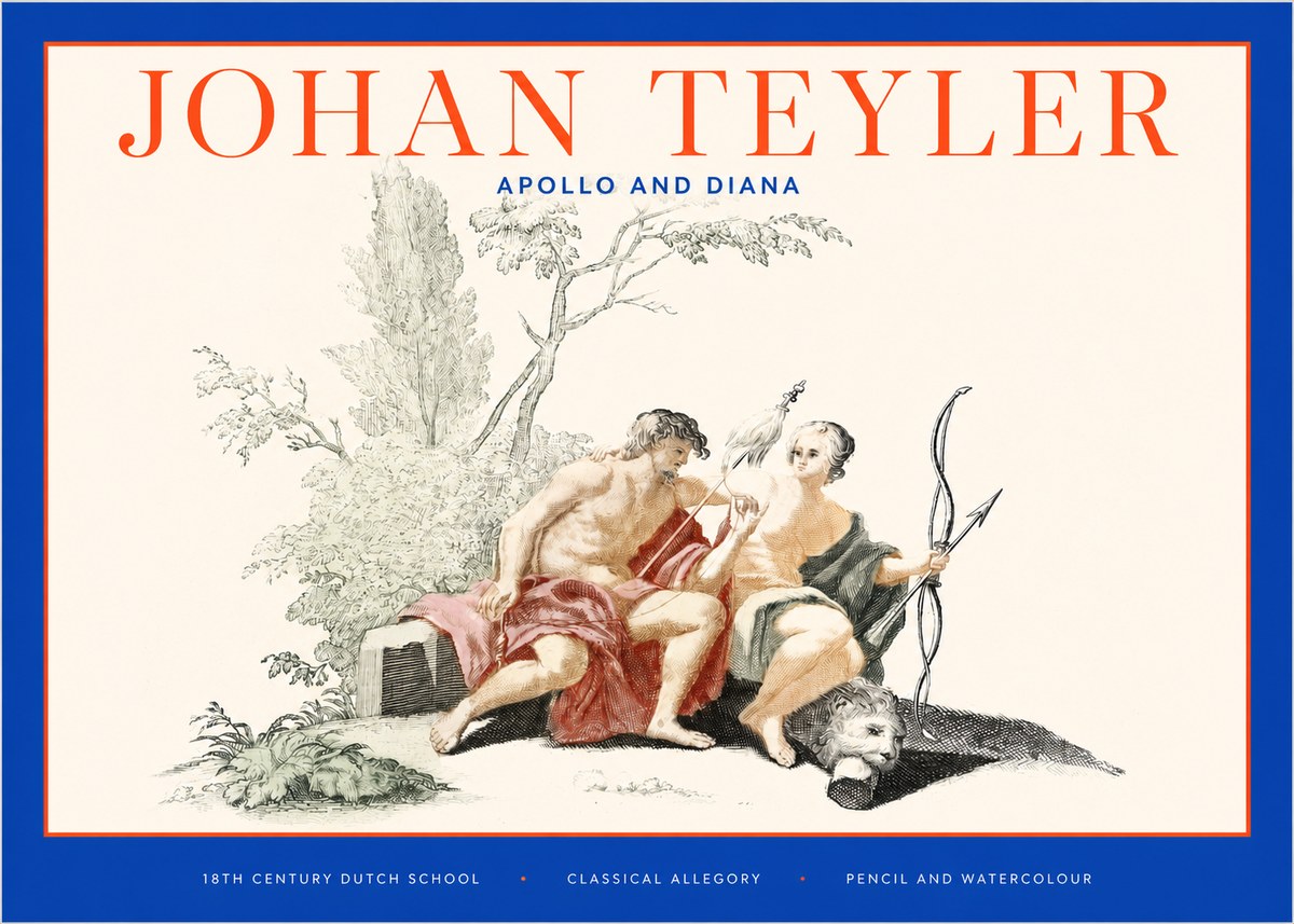 Johan Teyler Classical Study with Cupid and Symbols No6 - Poszter
