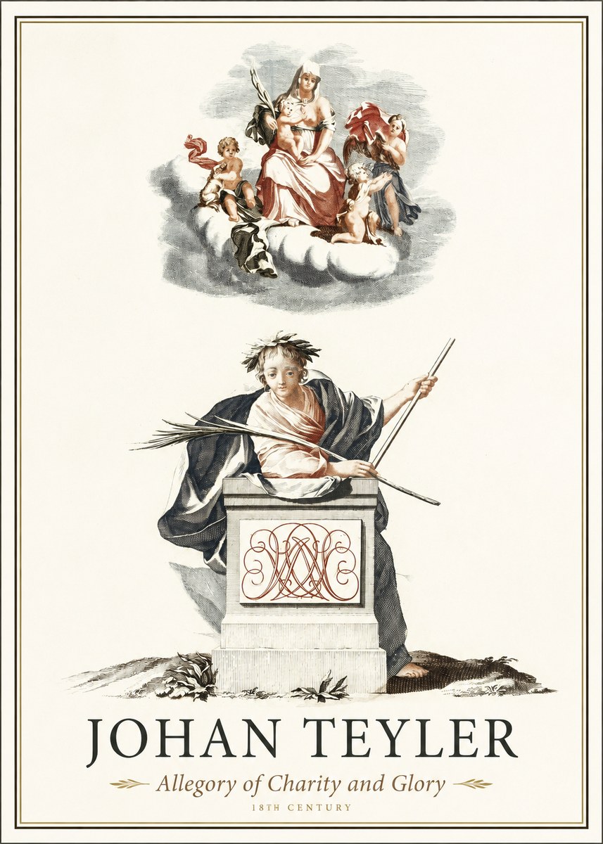 Johan Teyler Allegory of Charity and Glory No1 - Poszter