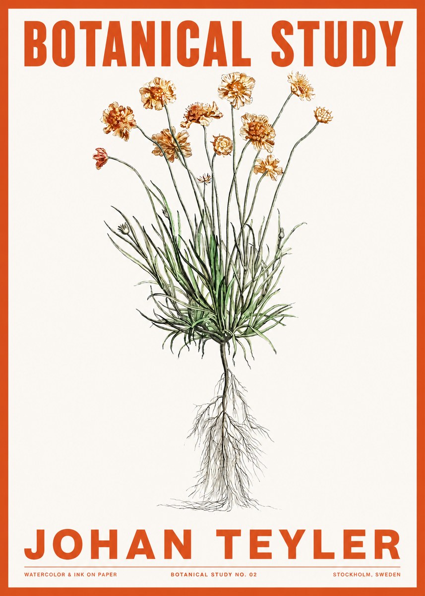 Johan Teyler Botanical Study No. 01 No2 - Poszter