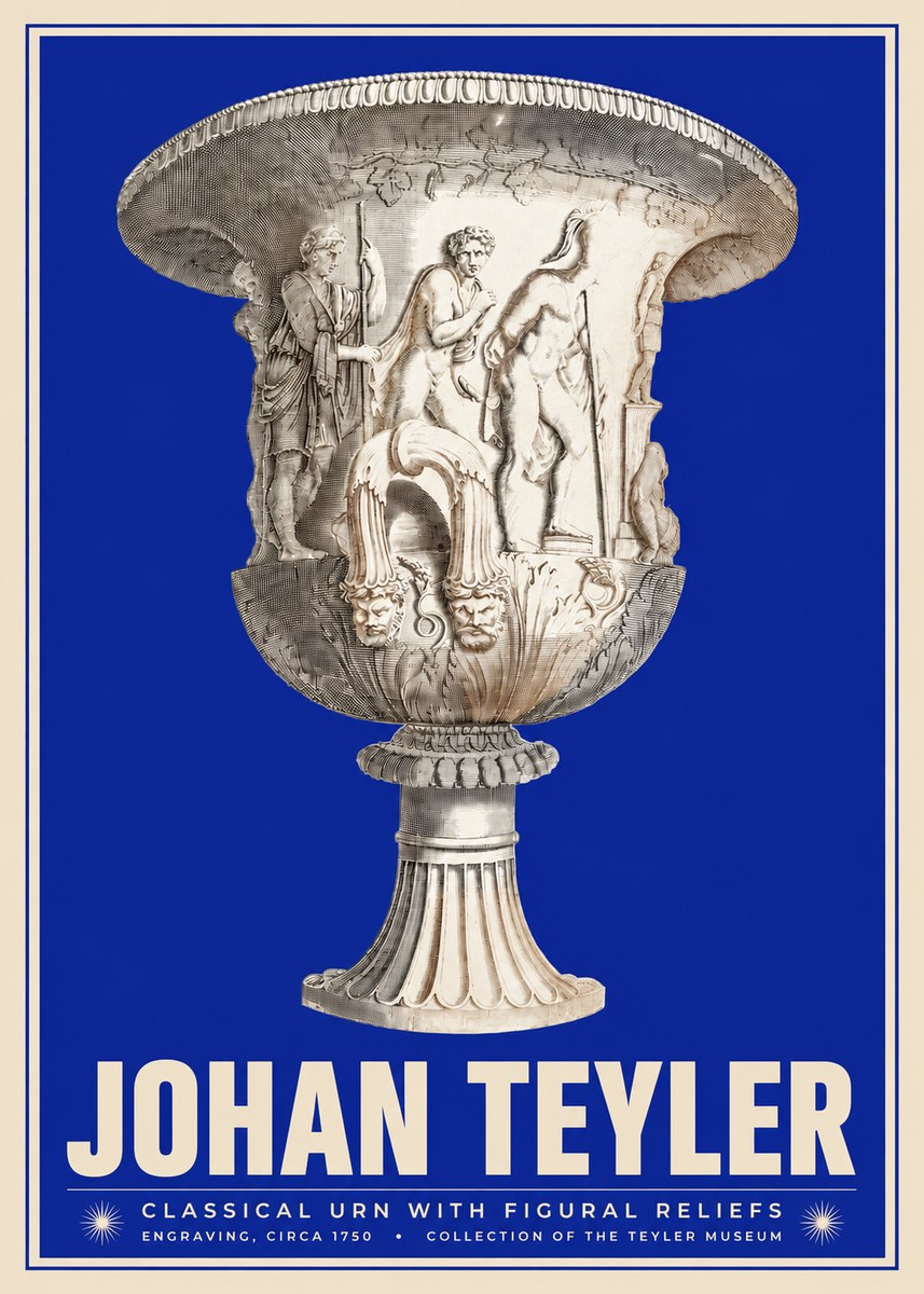 Johan Teyler Classical Urn with Figural Reliefs I No3 - Poszter