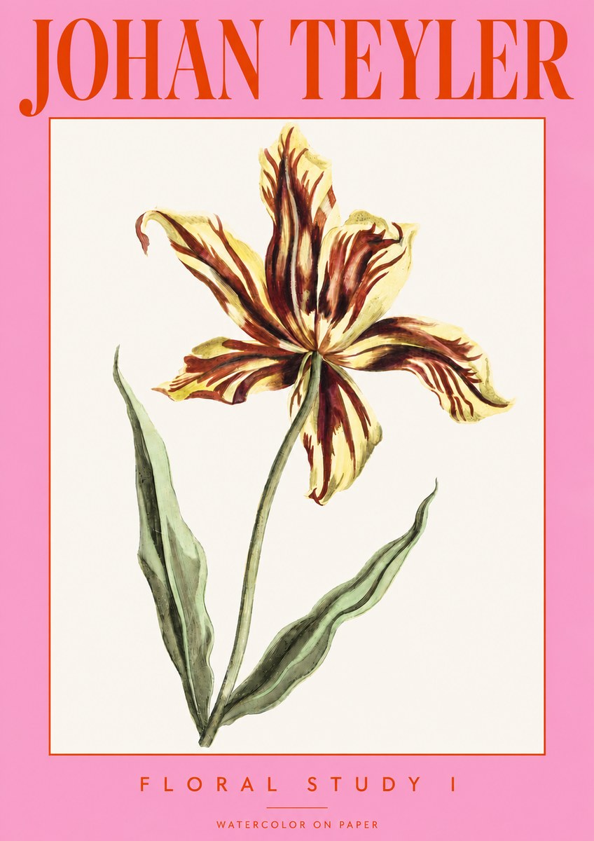 Johan Teyler Floral Study I No3 - Poszter