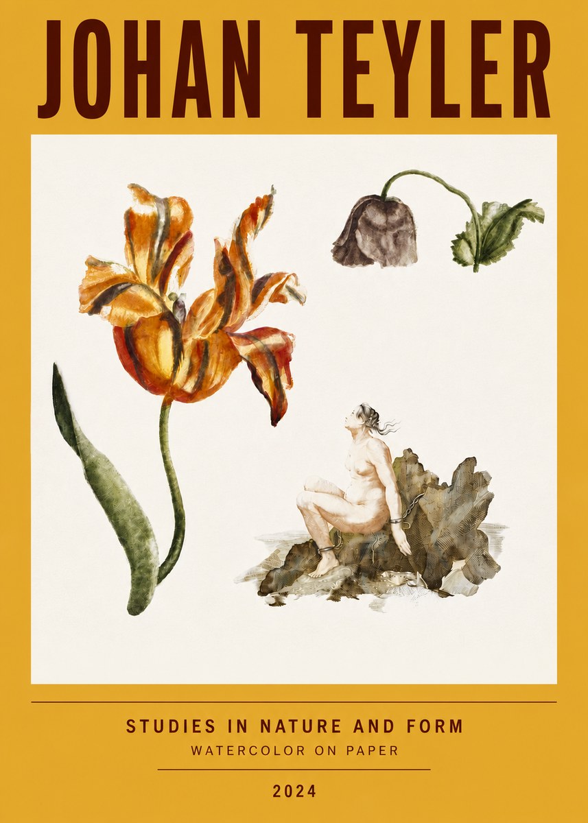 Johan Teyler Botanical Studies & Figurative Composition No4 - Poszter