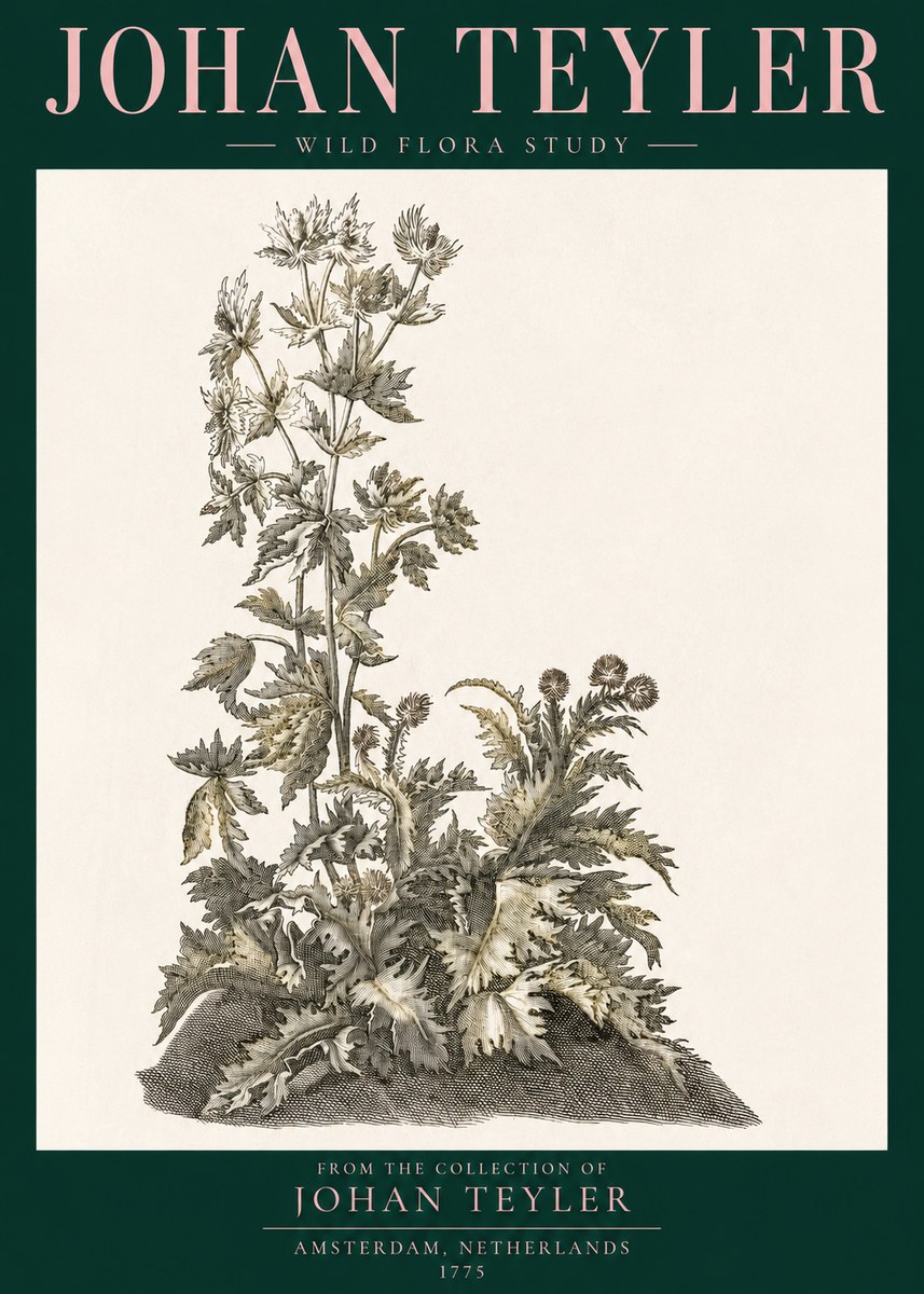 Johan Teyler Wild Flora Study No3 - Poszter