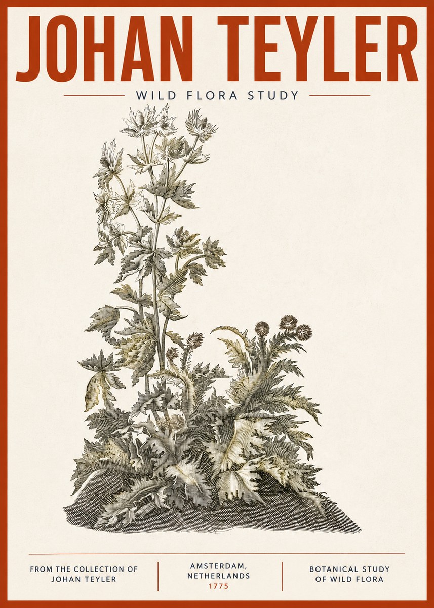 Johan Teyler Wild Flora Study No4 - Poszter