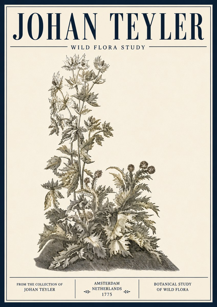 Johan Teyler Wild Flora Study No5 - Poszter