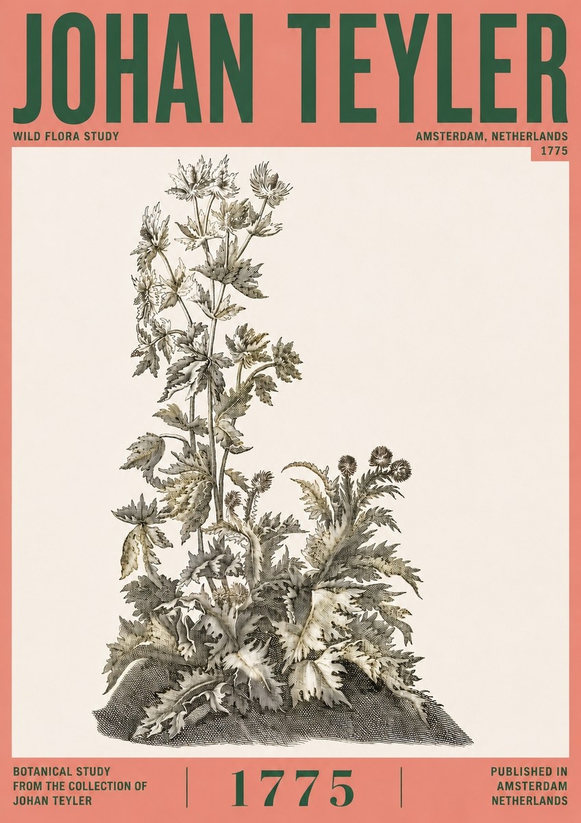Johan Teyler Wild Flora Study No6 - Poszter
